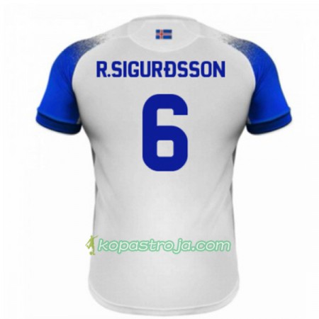 Billiga Fotbollströjor Island R.Sigurdsson 6 VM 2018 Borta tröja